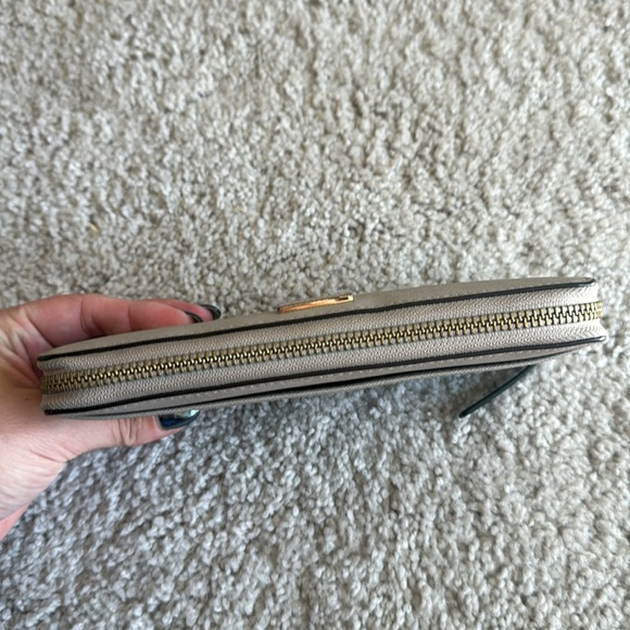 Kate Spade Neda Newbury Lane Zip-Around Wallet Mousfro/Black - Picture 9 of 16